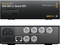 Teranex Mini 12G-SDI to Quad SDI